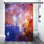 Light Stardust Galaxy Deep Space Print Shower Curtain