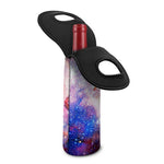Light Stardust Galaxy Deep Space Print Single Neoprene Wine Tote