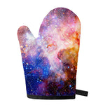 Light Stardust Galaxy Deep Space Print Single Oven Mitt