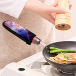 Light Stardust Galaxy Deep Space Print Skillet Handle Cover