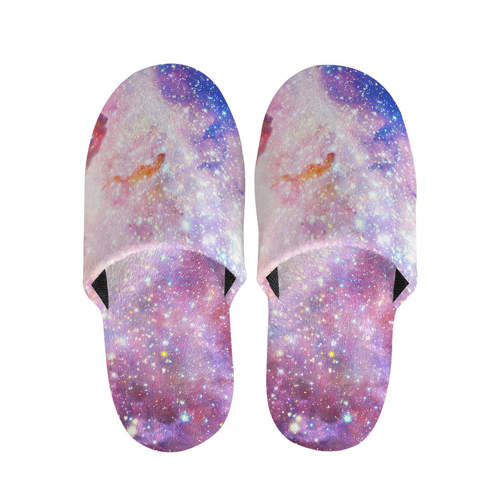 Light Stardust Galaxy Deep Space Print Slippers