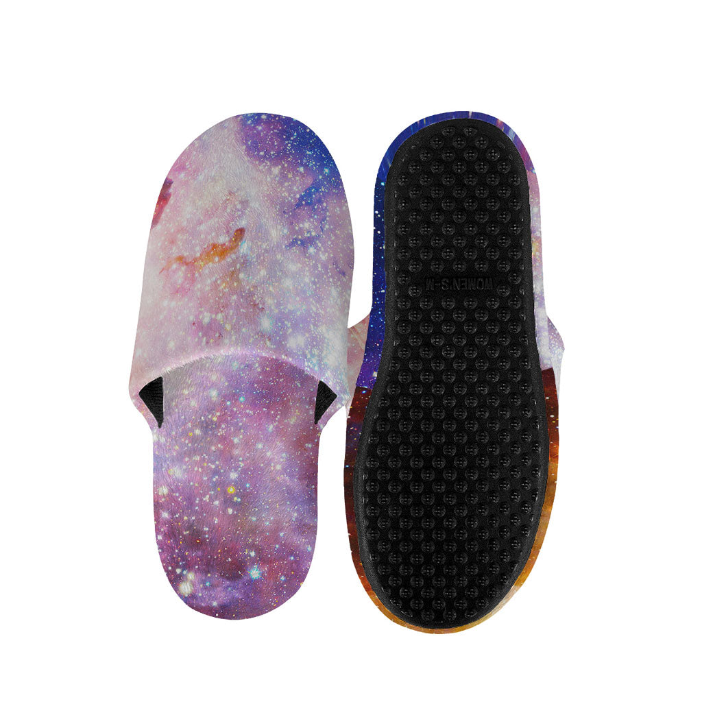 Light Stardust Galaxy Deep Space Print Slippers