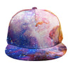 Light Stardust Galaxy Deep Space Print Snapback Cap