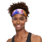 Light Stardust Galaxy Deep Space Print Sports Headband