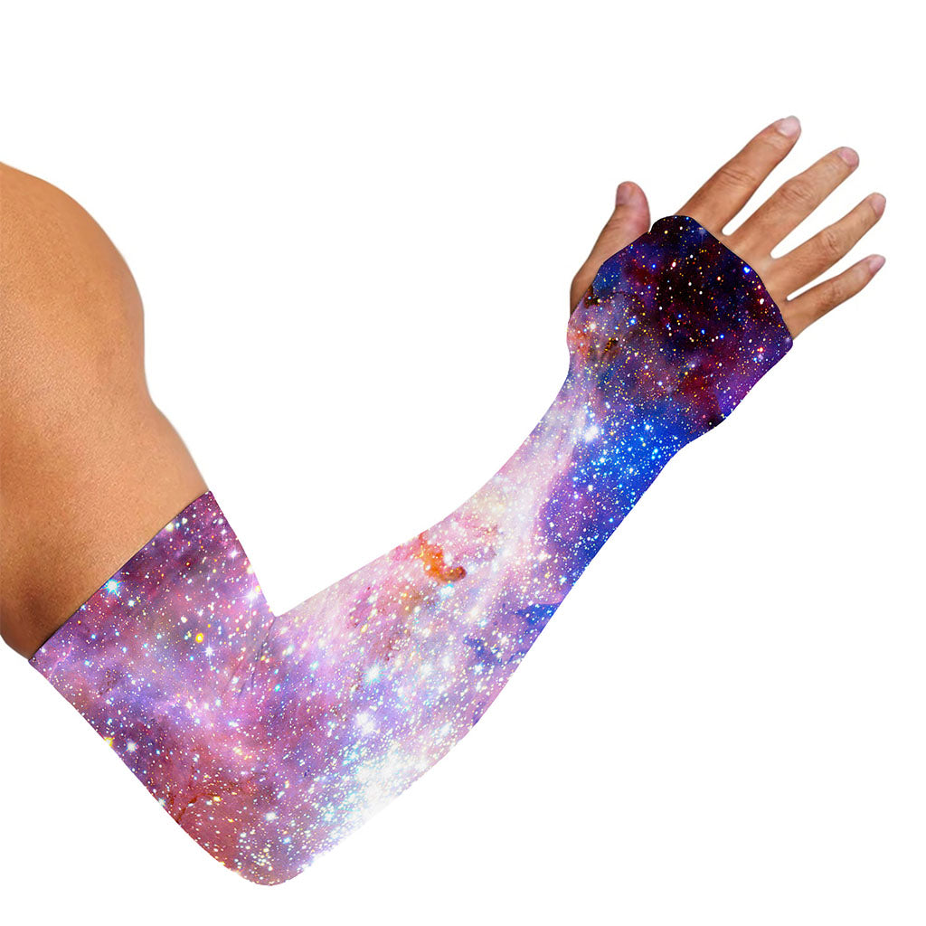 Light Stardust Galaxy Deep Space Print Sun Protection Arm Sleeves