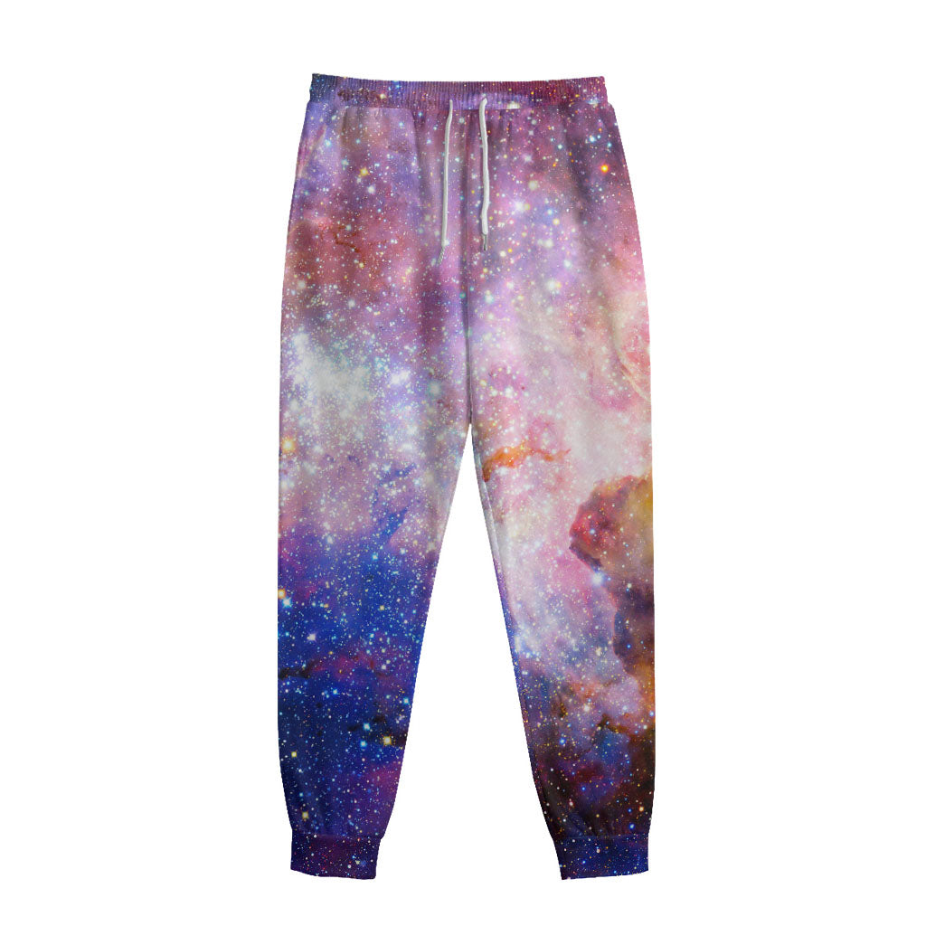 Light Stardust Galaxy Deep Space Print Sweatpants