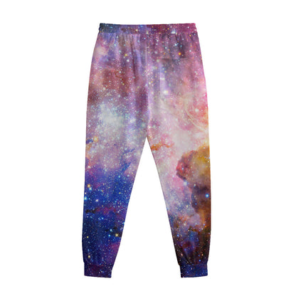 Light Stardust Galaxy Deep Space Print Sweatpants