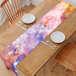 Light Stardust Galaxy Deep Space Print Table Runner