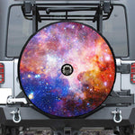 Light Stardust Galaxy Deep Space Print Tire Cover With Camera Hole
