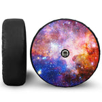 Light Stardust Galaxy Deep Space Print Tire Cover With Camera Hole