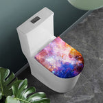 Light Stardust Galaxy Deep Space Print Toilet Lid Cover