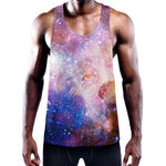 Light Stardust Galaxy Deep Space Print Training Tank Top
