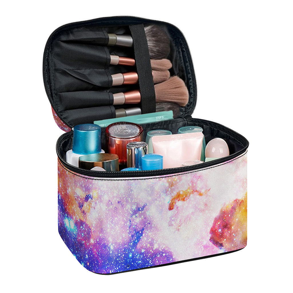 Light Stardust Galaxy Deep Space Print Travel Makeup Bag