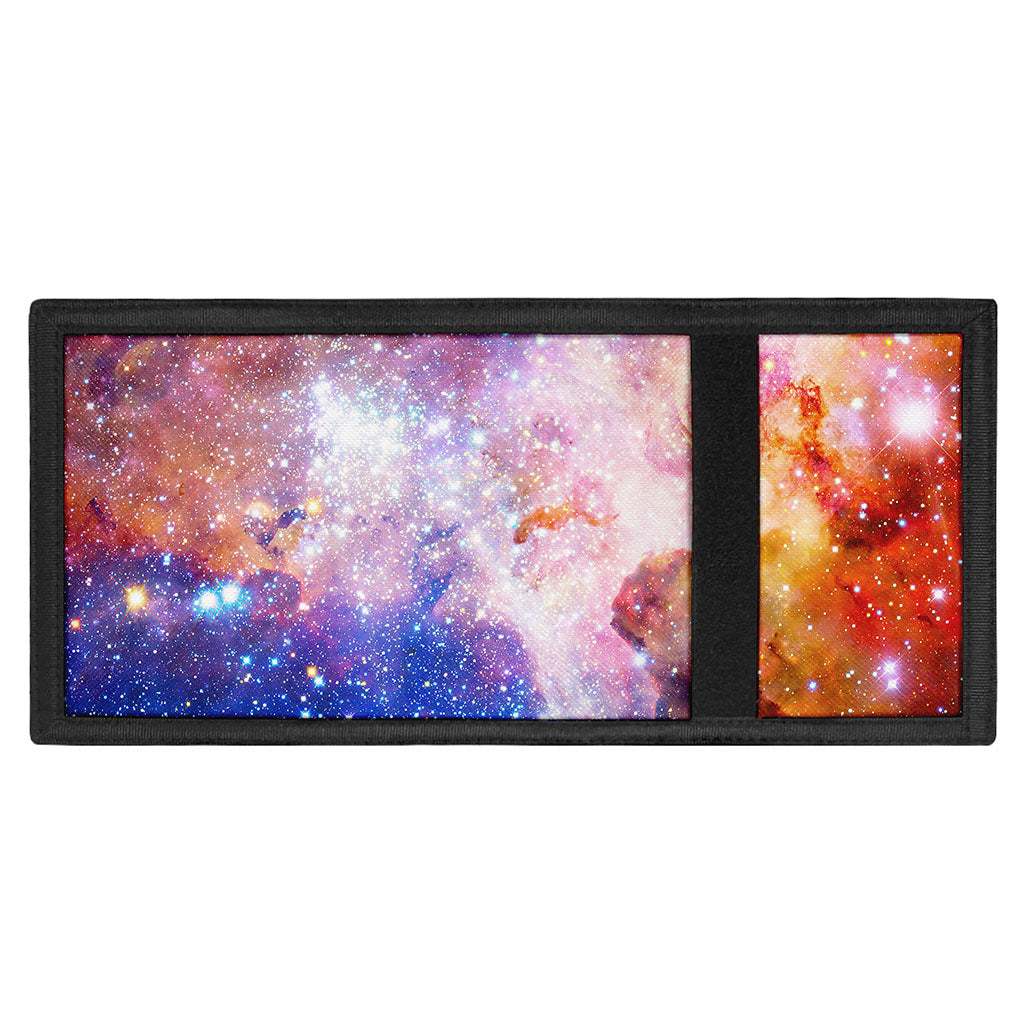 Light Stardust Galaxy Deep Space Print Trifold Wallet