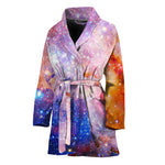 Light Stardust Galaxy Deep Space Print Women's Bathrobe