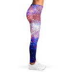 Light Stardust Galaxy Deep Space Print Women's Leggings