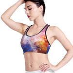Light Stardust Galaxy Deep Space Print Women's Sports Bra