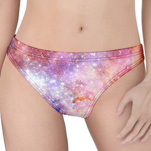 Light Stardust Galaxy Deep Space Print Women's Thong