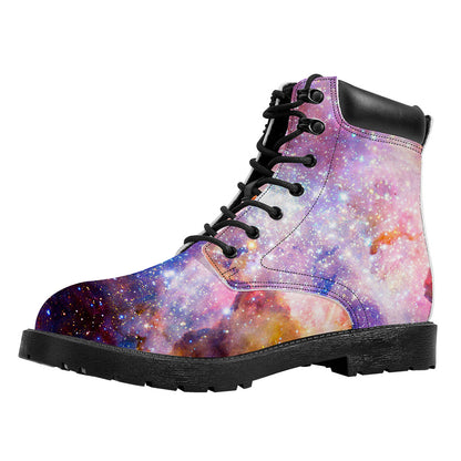 Light Stardust Galaxy Deep Space Print Work Boots