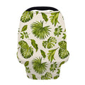 Light Tropical Leaf Pattern Print Baby Seat Cover