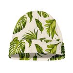 Light Tropical Leaf Pattern Print Beanie