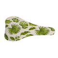 Light Tropical Leaf Pattern Print Bicycle Seat Cover