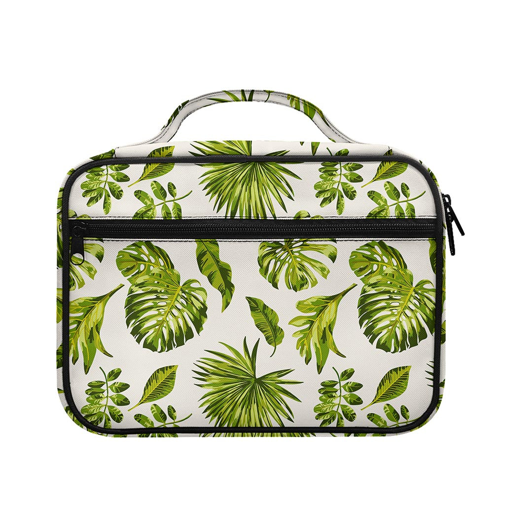 Light Tropical Leaf Pattern Print Briefcase Bible Bag