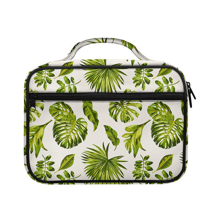 Light Tropical Leaf Pattern Print Briefcase Bible Bag