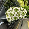 Light Tropical Leaf Pattern Print Car Side Mirror Covers