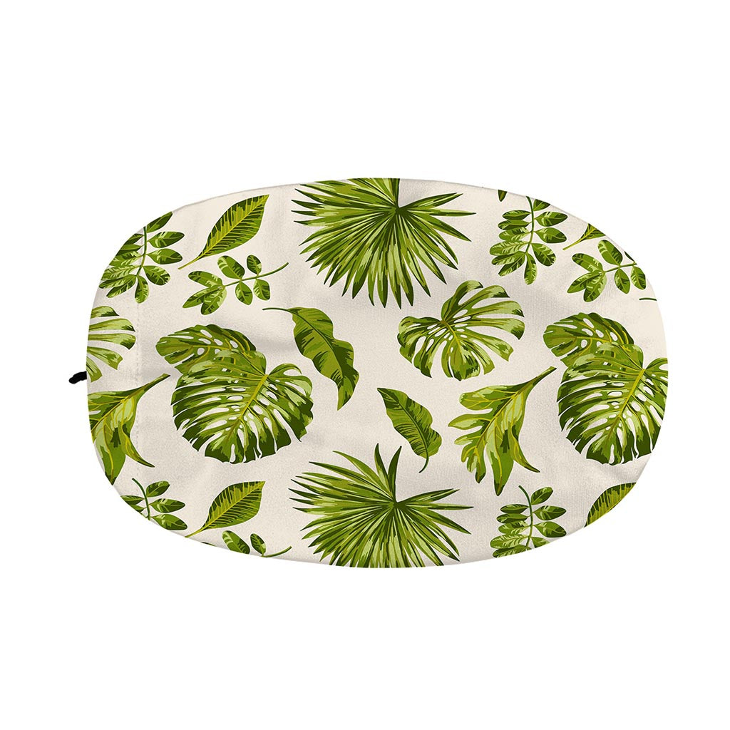 Light Tropical Leaf Pattern Print Car Side Mirror Covers