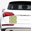 Light Tropical Leaf Pattern Print Car Sticker