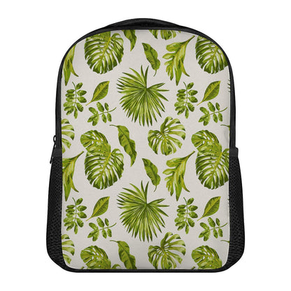 Light Tropical Leaf Pattern Print Casual Backpack