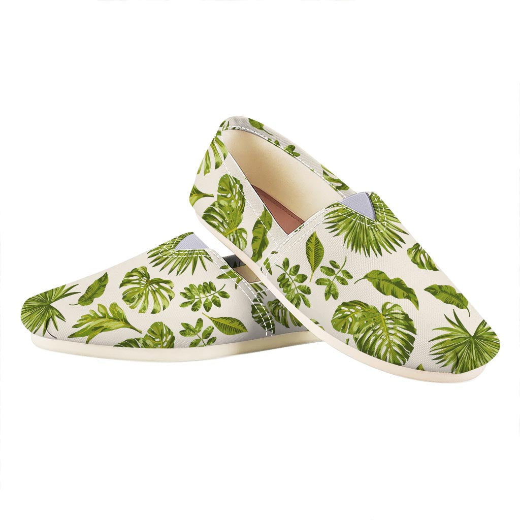 Light Tropical Leaf Pattern Print Casual Shoes