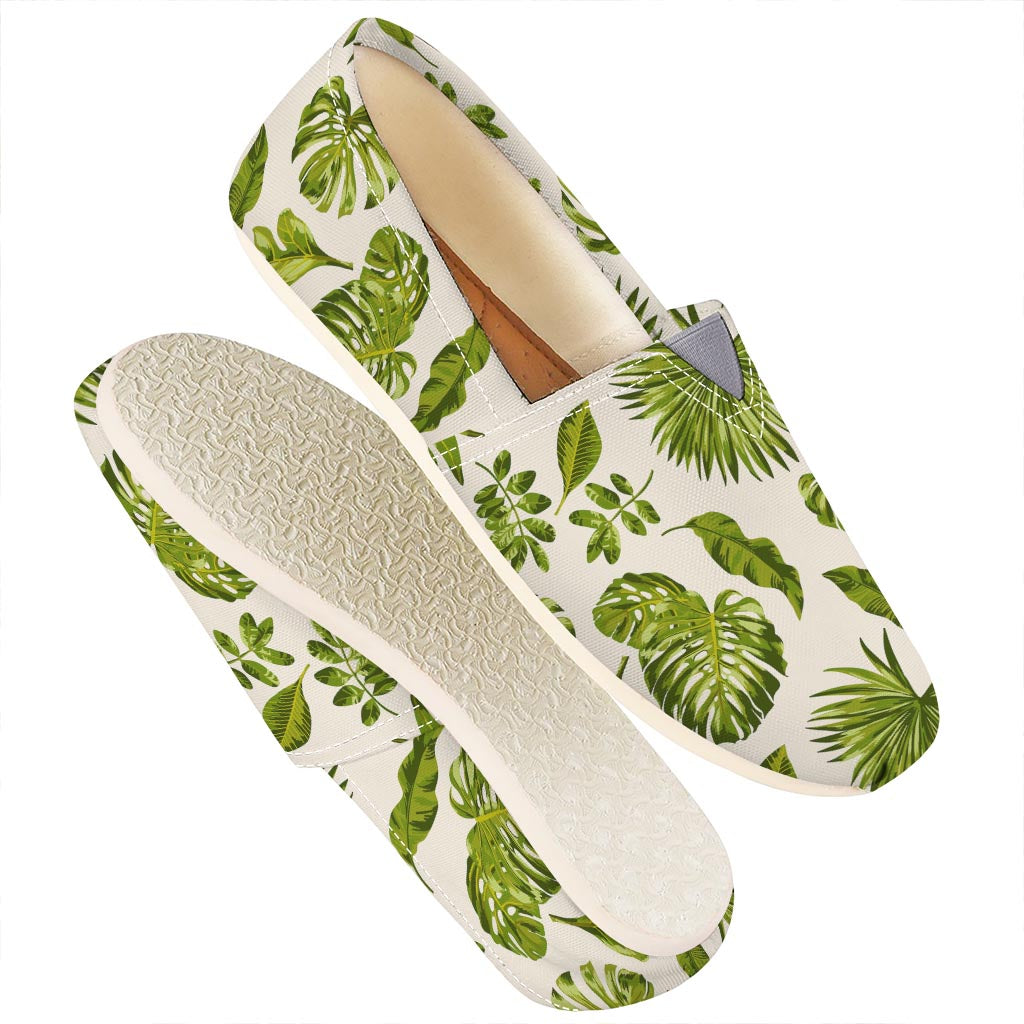 Light Tropical Leaf Pattern Print Casual Shoes
