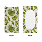 Light Tropical Leaf Pattern Print Changing Pad Cover