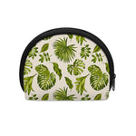Light Tropical Leaf Pattern Print Coin Purse