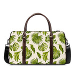 Light Tropical Leaf Pattern Print Duffle Bag