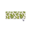 Light Tropical Leaf Pattern Print Extended Mouse Pad