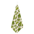Light Tropical Leaf Pattern Print Hand Towel