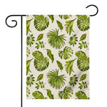 Light Tropical Leaf Pattern Print House Flag