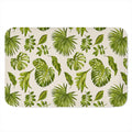 Light Tropical Leaf Pattern Print Indoor Door Mat