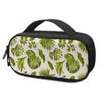 Light Tropical Leaf Pattern Print Insulin Cooler Travel Case