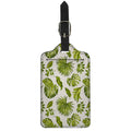 Light Tropical Leaf Pattern Print Luggage Tag