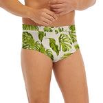 Light Tropical Leaf Pattern Print Men's Briefs