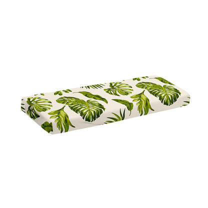Light Tropical Leaf Pattern Print Piano Keyboard Cover