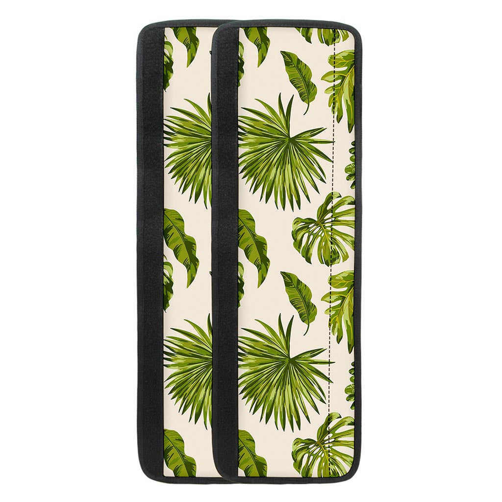 Light Tropical Leaf Pattern Print Refrigerator Handle Covers