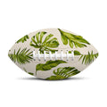 Light Tropical Leaf Pattern Print Rugby Ball