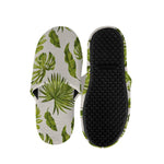 Light Tropical Leaf Pattern Print Slippers