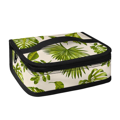 Light Tropical Leaf Pattern Print Small Lunch Bag