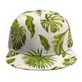 Light Tropical Leaf Pattern Print Snapback Cap